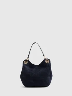 River Island Suedette Eyelet Slouch Bag