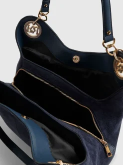 River Island Suedette Eyelet Slouch Bag