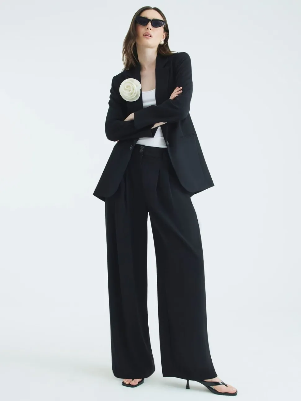 River Island Tailored Wide Leg Trousers