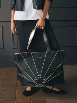 Rockett St George Gold Star Large Tote Bag