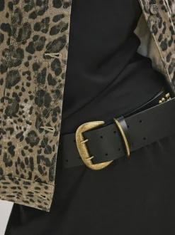 Rockett St George Leather Magic and Star Dust Chunky Studded Belt