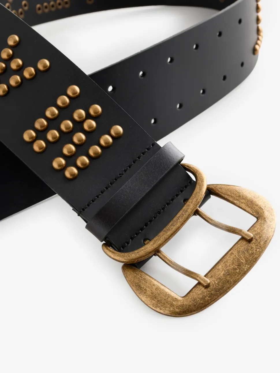 Rockett St George Leather Magic and Star Dust Chunky Studded Belt