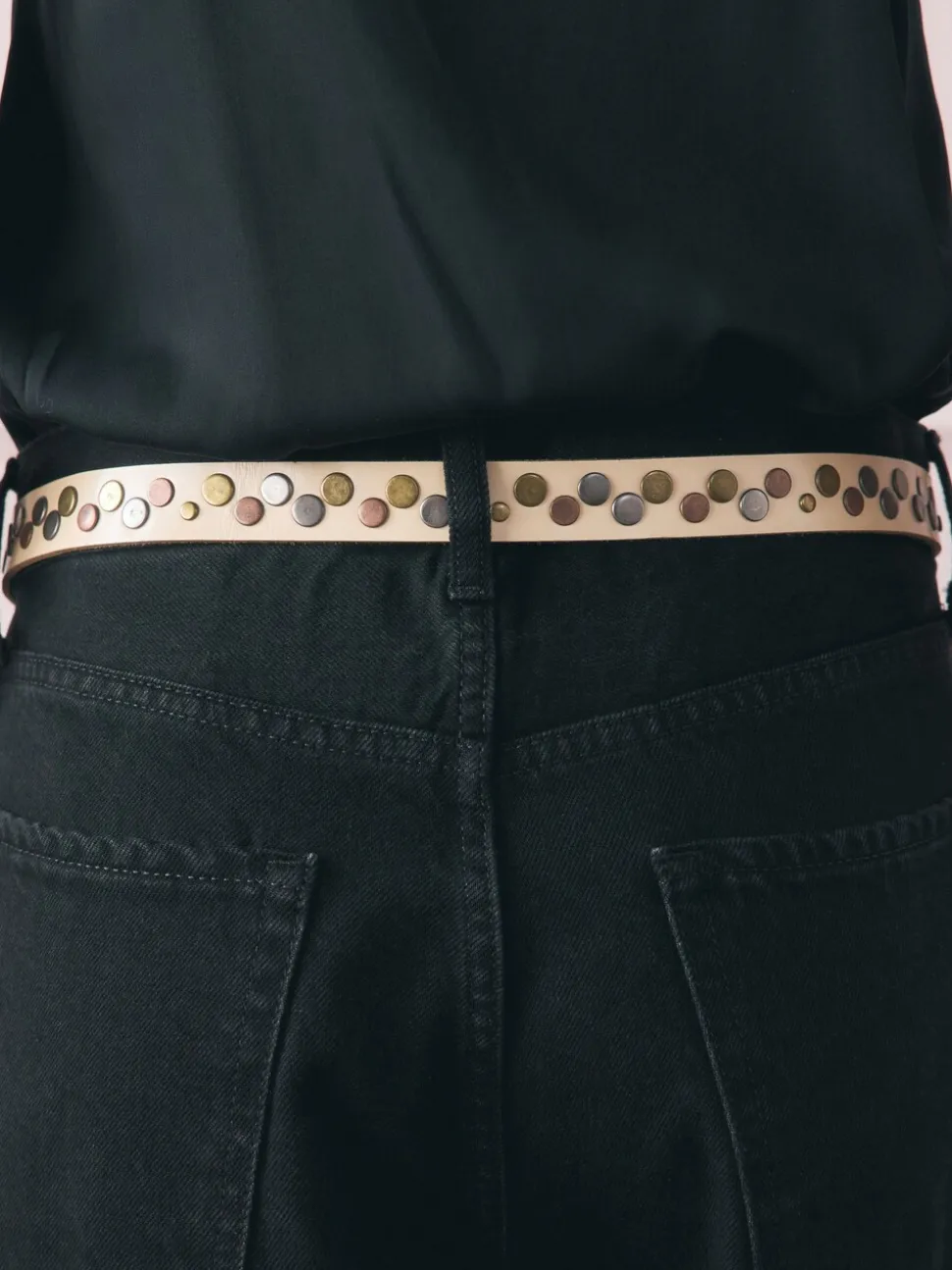Rockett St George Leather Studded Belt