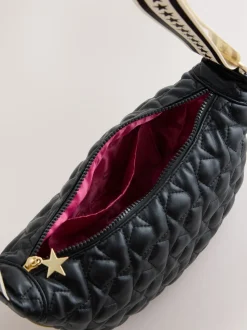 Rockett St George Quilted Cross-Body Bag with Star Strap