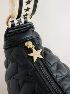 Rockett St George Quilted Cross-Body Bag with Star Strap