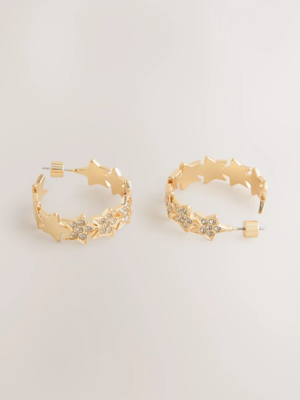 Rockett St George Sparkle Star Hoop Earrings