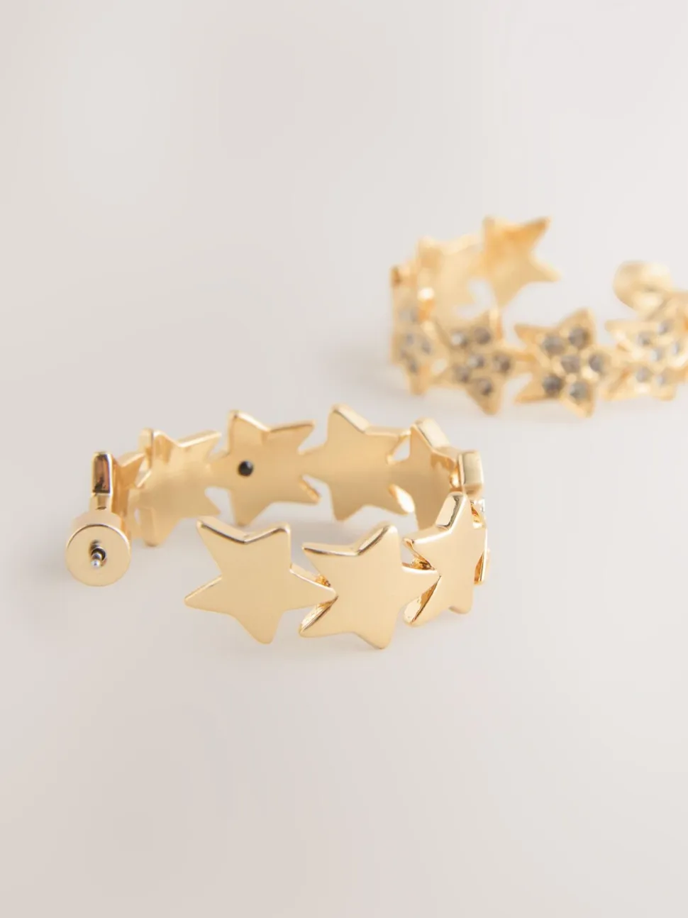 Rockett St George Sparkle Star Hoop Earrings