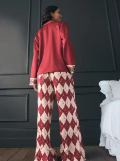 Rockett St George Textured Satin Button Through Pyjamas