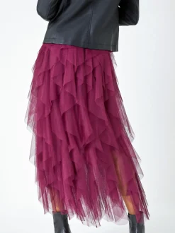 Roman - Elastische rok met mesh laag