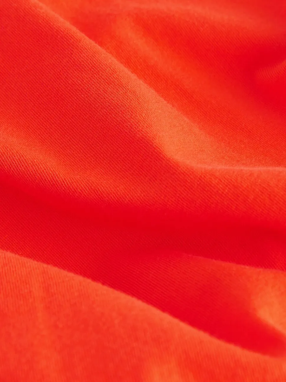 Rood - 100% katoenen mini-jurk met V-hals en kapmouwtjes