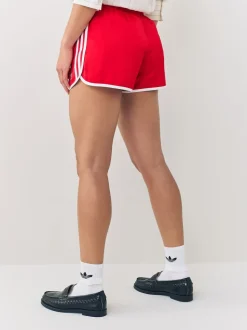 Rood - adidas Originals Adicolour 3-Strepen Sprinter Shorts