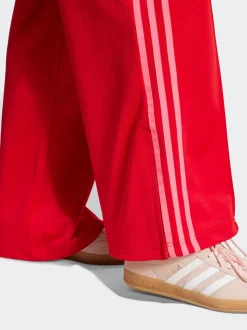 Rood - adidas Originals Firebird ruimvallende Broek