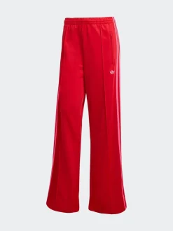 Rood - adidas Originals Firebird ruimvallende Broek
