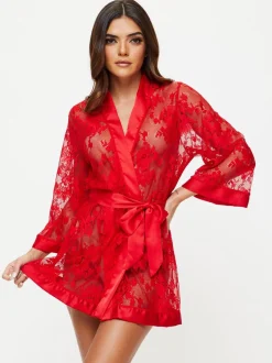 Rood - Ann Summers The Dark Hours kamerjas