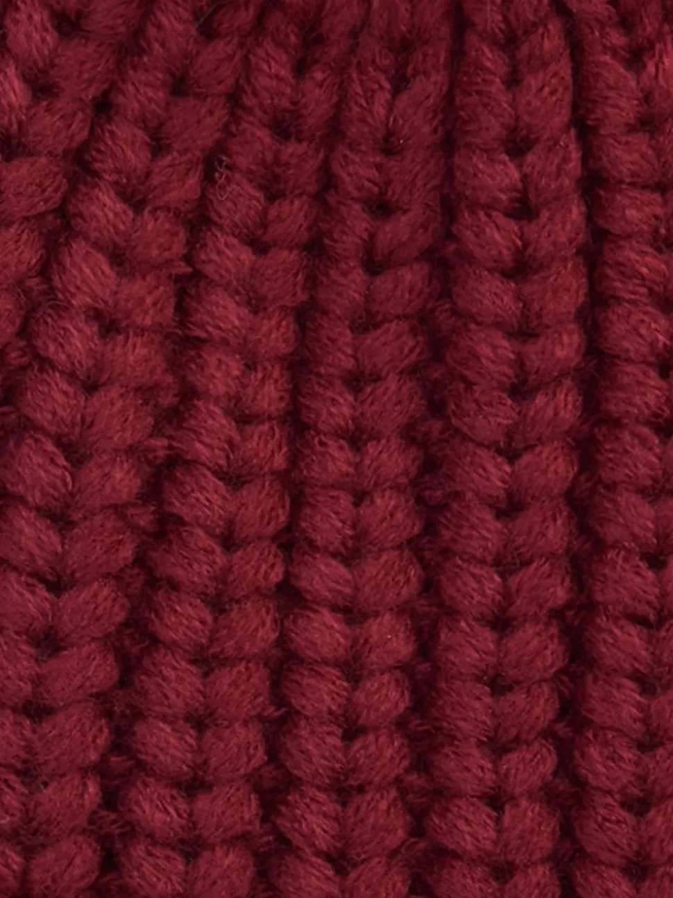 Rood - Barbour® Saltburn beanie-muts met pompon