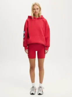 Rood - Cotton On Plush Premium Graphic Hoodie