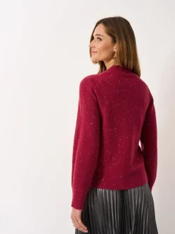 Rood - Crew Clothing Glitterball Jumper