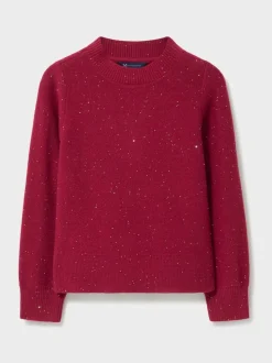 Rood - Crew Clothing Glitterball Jumper
