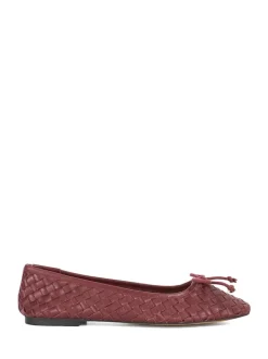 Rood - Dune London Heat Woven Ballerina Shoes