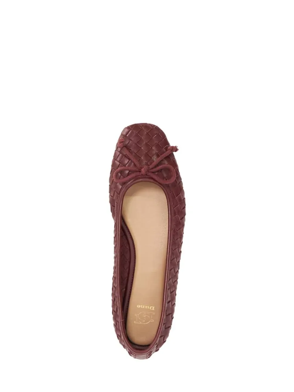 Rood - Dune London Heat Woven Ballerina Shoes