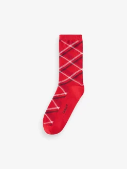 Rood - GANT Check and Heart Socks 2 Pack