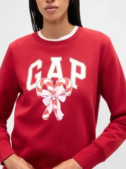 Rood - Gap - Relaxed sweatshirt met logo