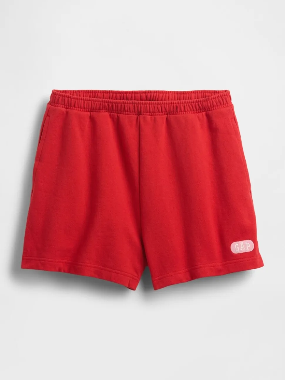 Rood - Gap klassieke korte sweatbroek van extra zware french terry