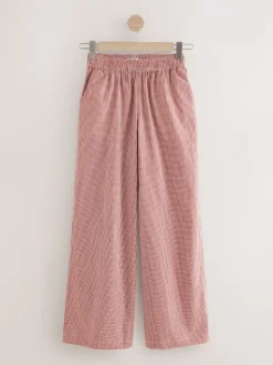 Rood - Gingham Wide Leg Trousers