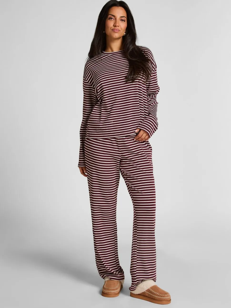Rood - Hunkemoller Cotton Jersey Pyjamas Set