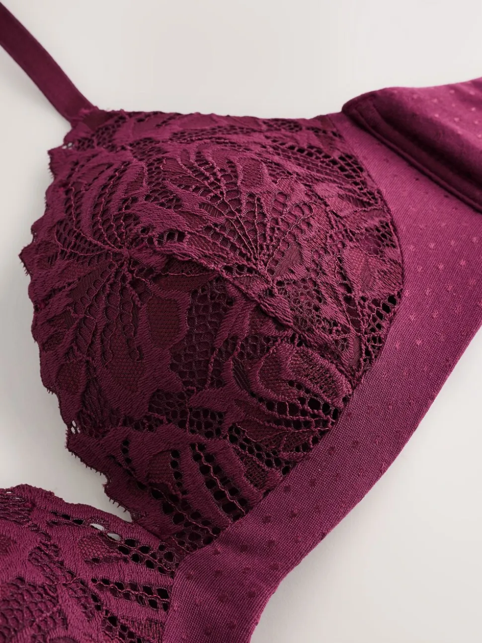 Rood - Kanten ultieme comfortabele beha