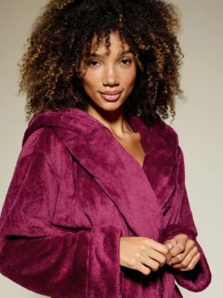 Rood - KBX Rosa Fluffy Robe