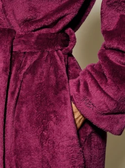 Rood - KBX Rosa Fluffy Robe
