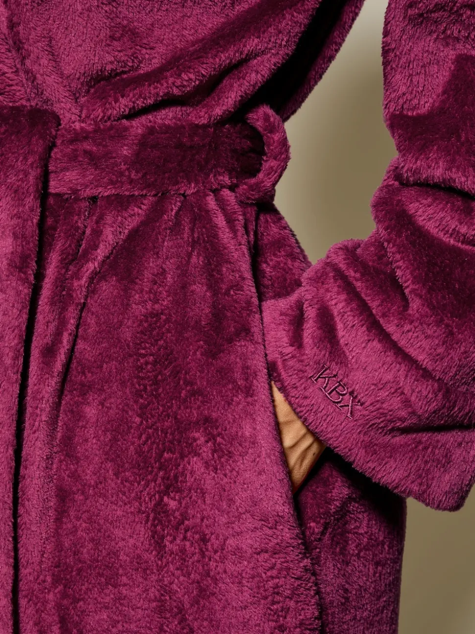 Rood - KBX Rosa Fluffy Robe