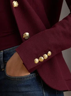 Rood - Lauren Ralph Lauren Blazer met Anfisa Crest-logo
