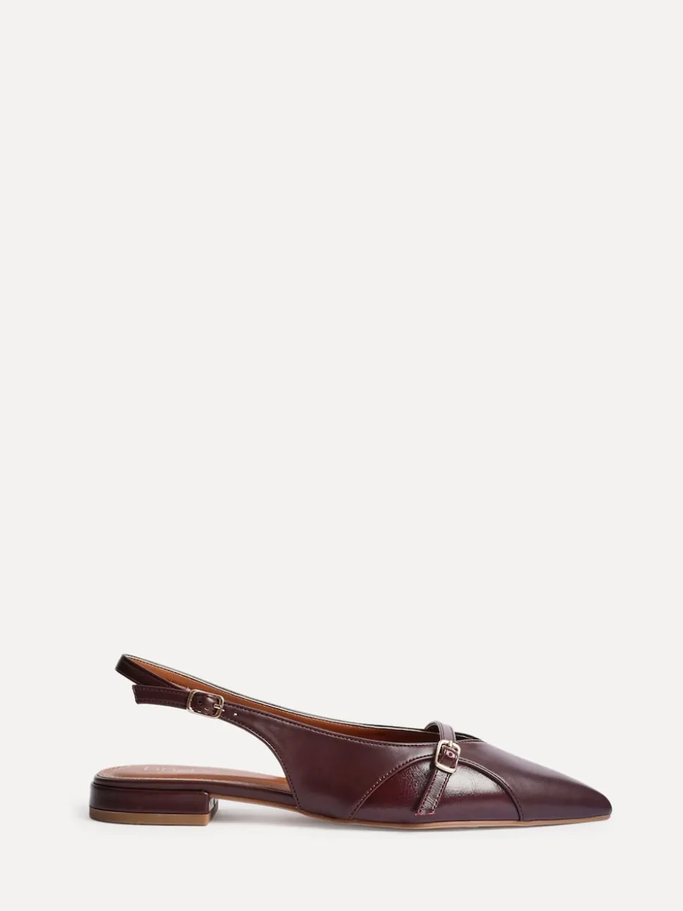 Rood - Linzi Prague Lage schoenen met spitse neus en gespdetail