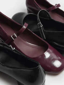 Rood - Long Tall Sally One Strap Mary Jane Heel Shoes