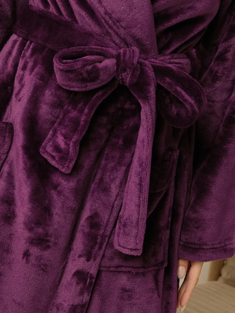 Rood - M&Co Super Luxe Shawl Maxi Robe