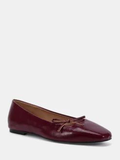 Rood - Novo Camilla Asymetric Bow Ballerinas