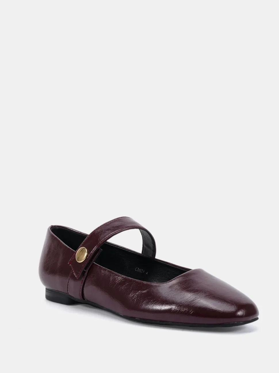 Rood - Novo CANDY Mary Jane Stud Flat Shoes