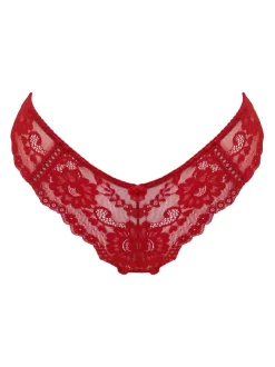 Rood - Pour Moi Fleur Cheeky V-vorm slipje