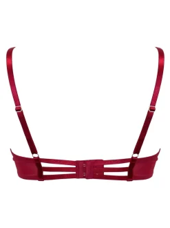 Rood - Pour Moi India Bold Floral Embroidery Non Pad Bra