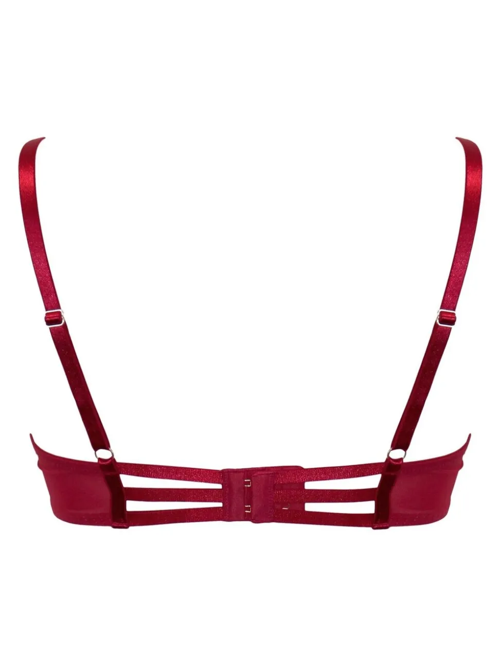 Rood - Pour Moi India Bold Floral Embroidery Non Pad Bra