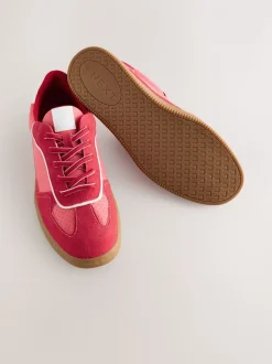 Rood - Sneaker met veters