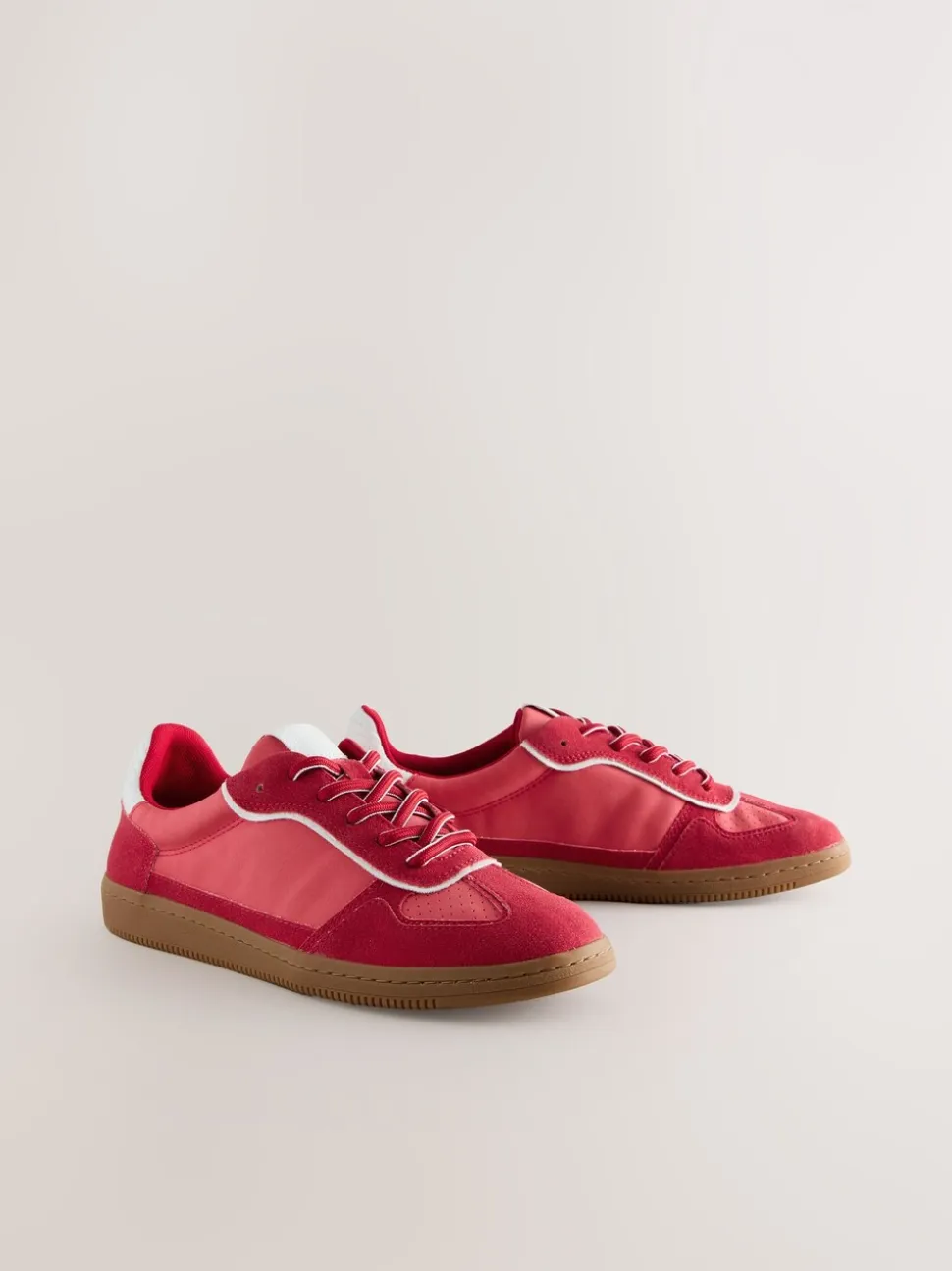 Rood - Sneaker met veters