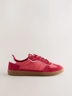 Rood - Sneaker met veters
