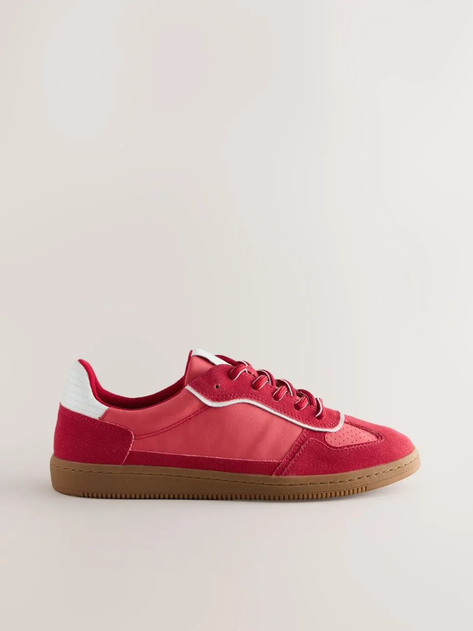 Rood - Sneaker met veters