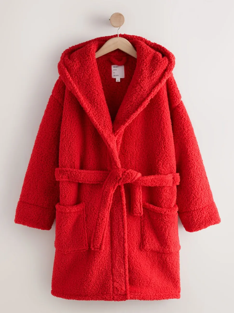 Rood - Teddy badjas