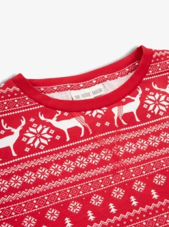 Rood - The Little Tailor kerstpyjama met rendier