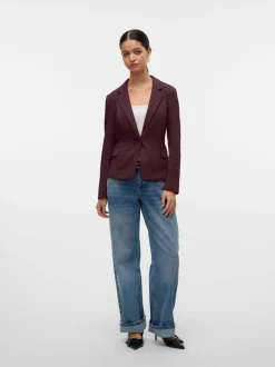 Rood - Vero Moda blazer met aansluitende pasvorm
