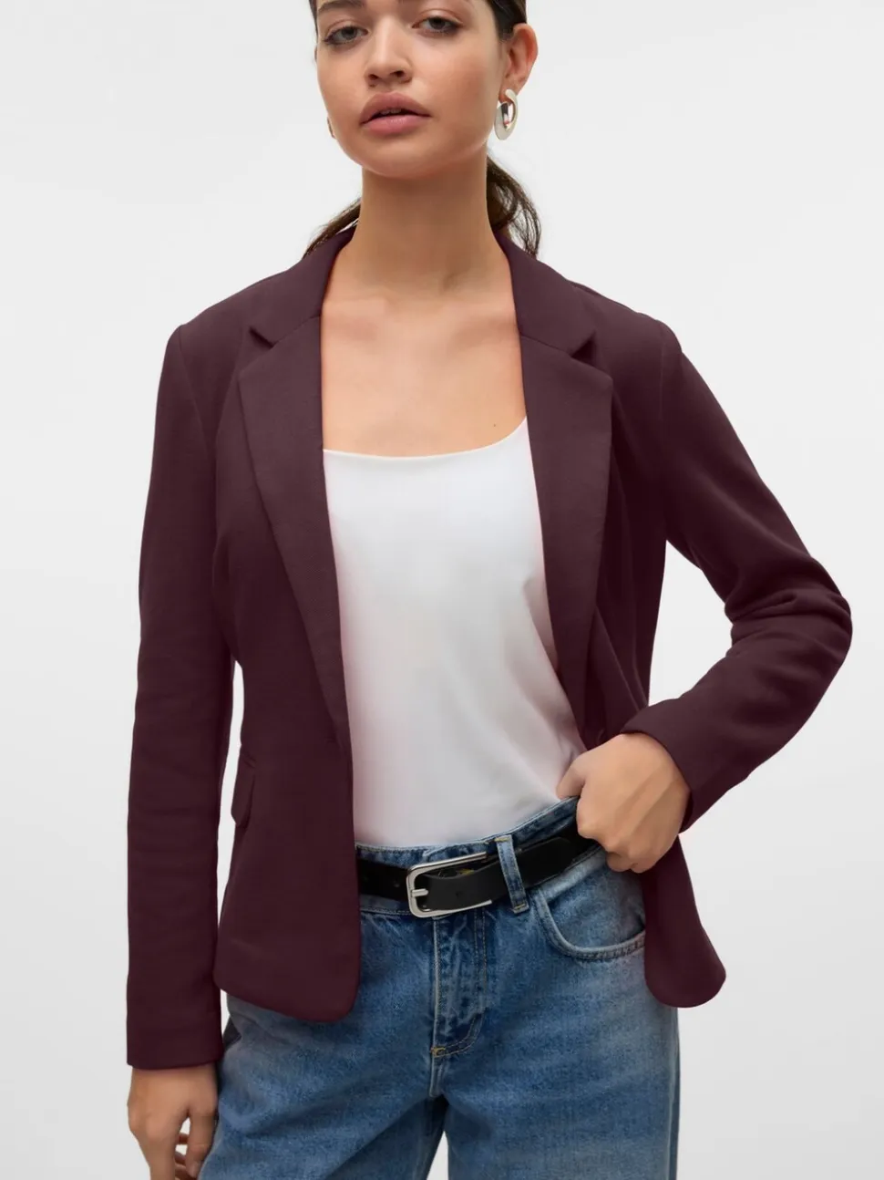 Rood - Vero Moda blazer met aansluitende pasvorm